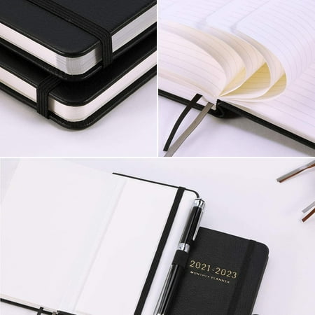 2021-2023 Pocket Calendar Monthly Pocket Planner With 63 Notes Pages Black NEW